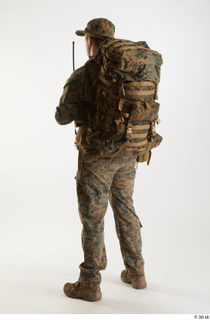 Casey Schneider in WDL Marpat Pose with Pistol standing whole…